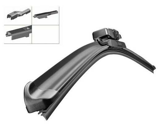 Щетка стеклоочистителя бескаркасная Bosch Aerotwin Multi-Clip AM380U