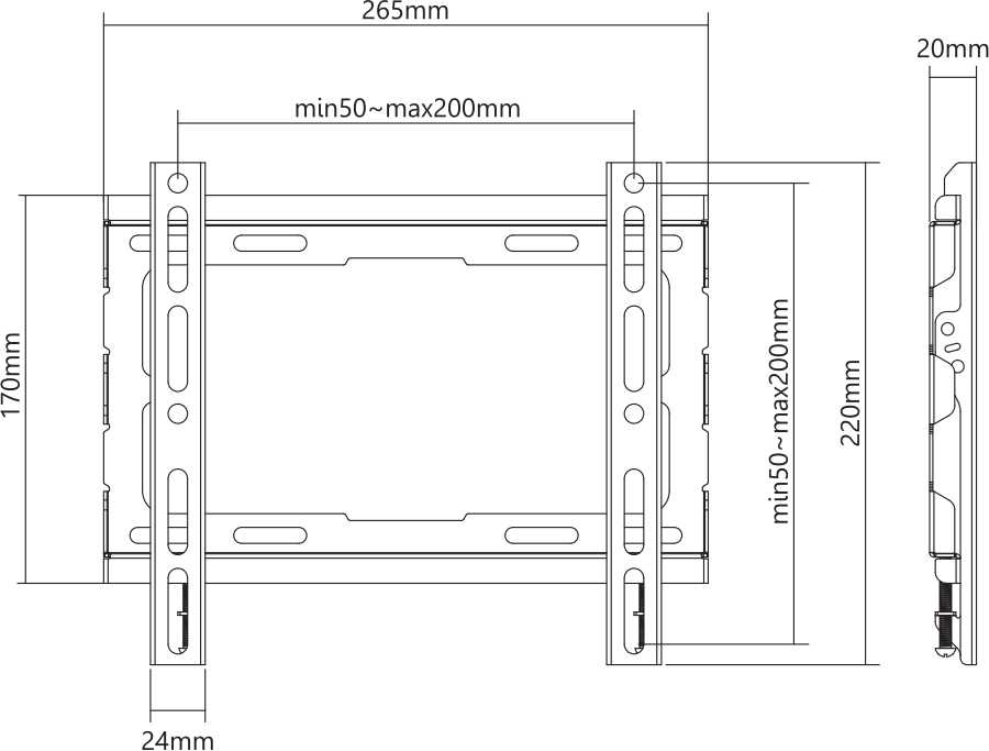 Кронштейн для телевизора KIVI BASIC-22F фотография 7