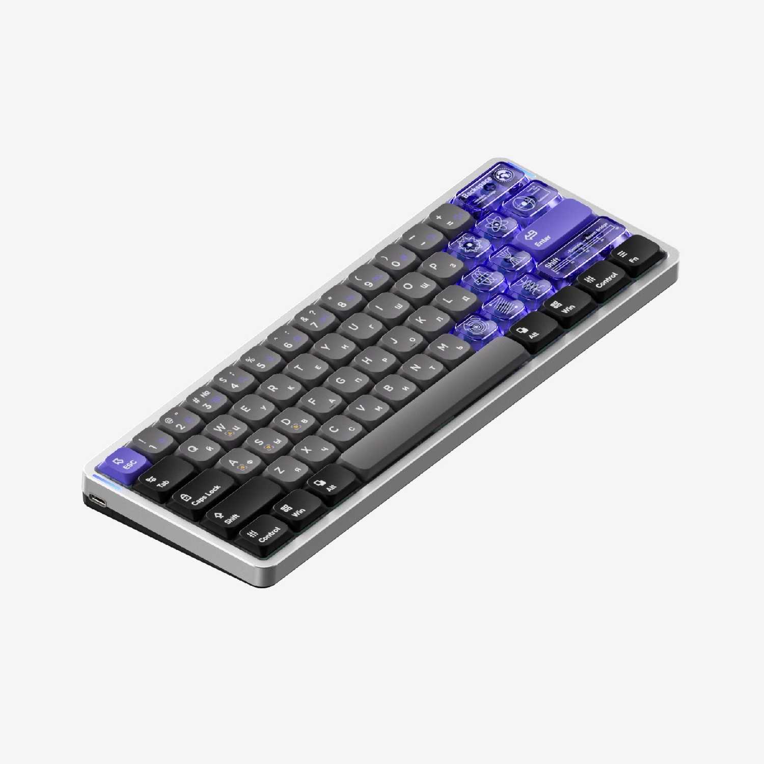 Ультратонкая игровая клавиатура NuPhy Air60 HE [Low-Profile Magnetic Jade Switch]