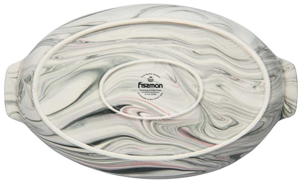 Форма для запекания Fissman VALENCIA 31x21х7 см/2,2 л, овальная, керамика (6184) фотография 2