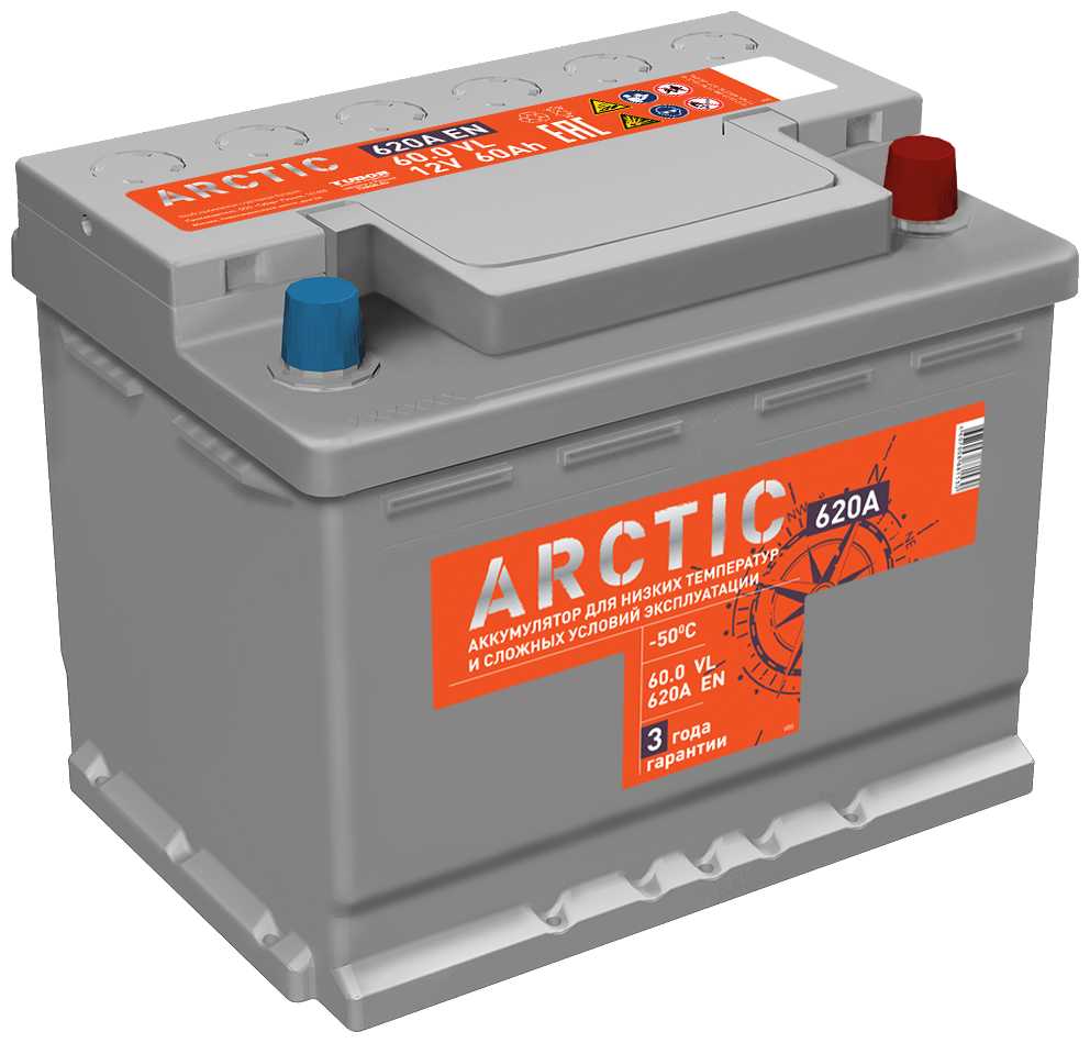Автомобильный аккумулятор TITAN ARCTIC 6CT-60.0 VL 620A 242х175х190 фотография 2