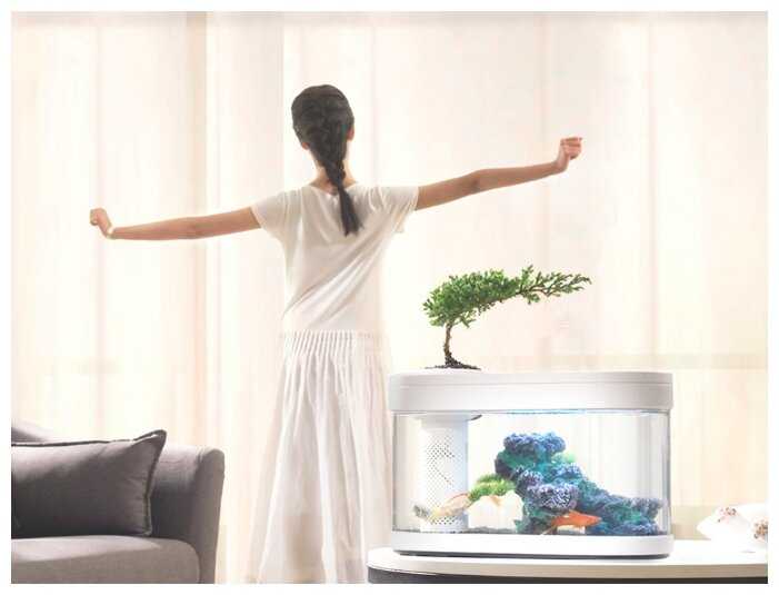 10 л Xiaomi Geometry Fish Tank Aquaponics Ecosystem (HF-JHYG001) фотография 13