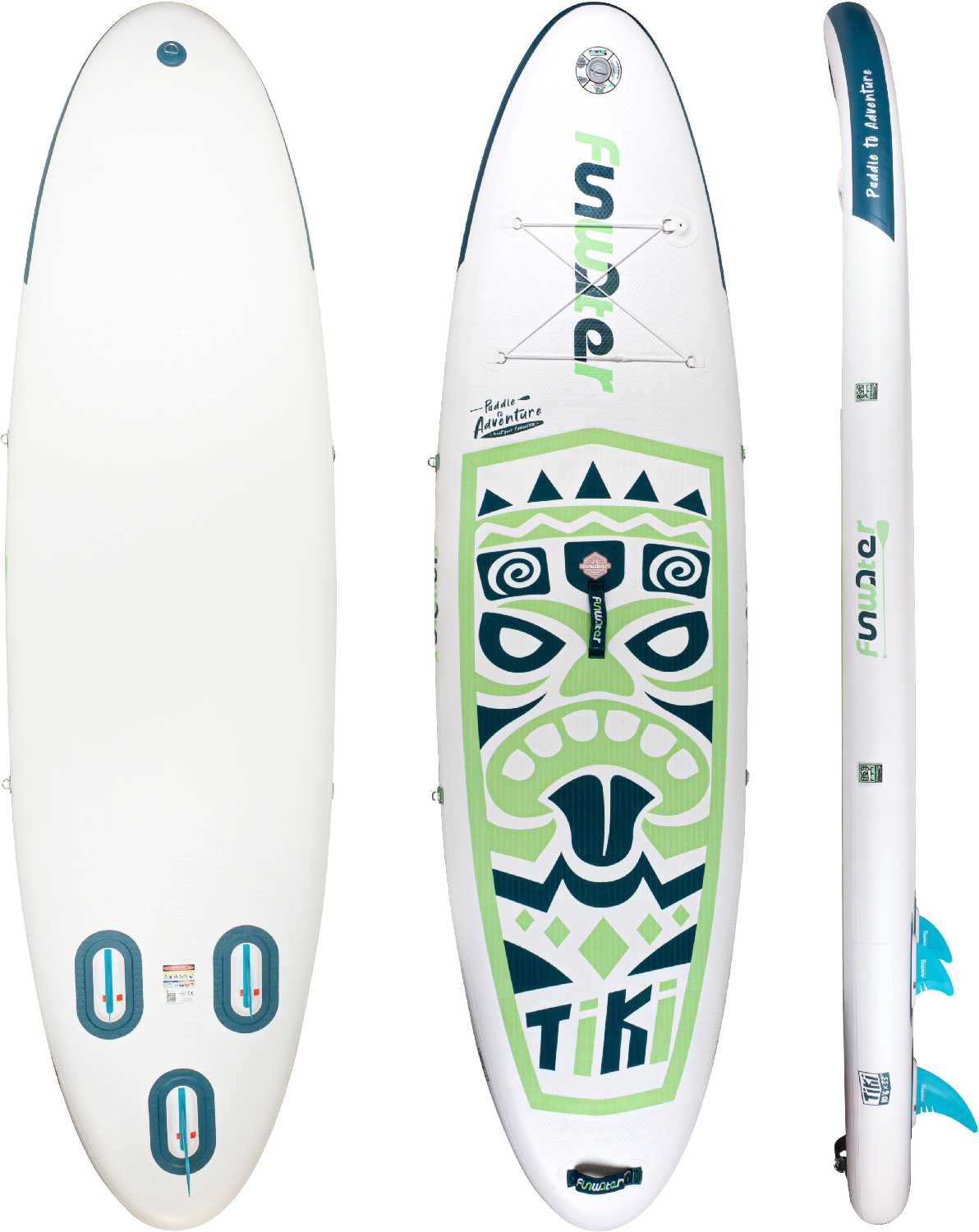 Сапборд Tech Team INKY (335x84x15 см) надувной двухслойный sup board (сиденье в комплекте), синий фотография 1