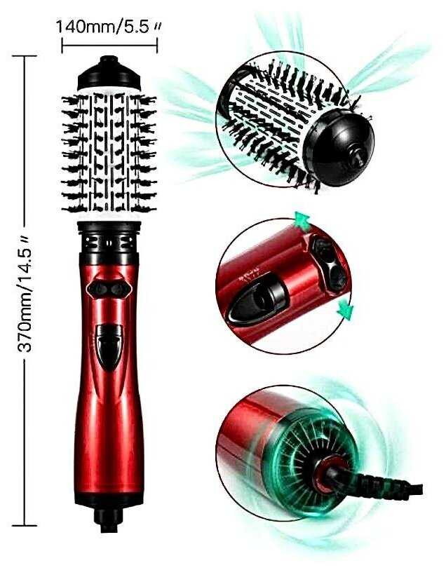 Фен щетка для волос Professional GM-4829 фотография 7