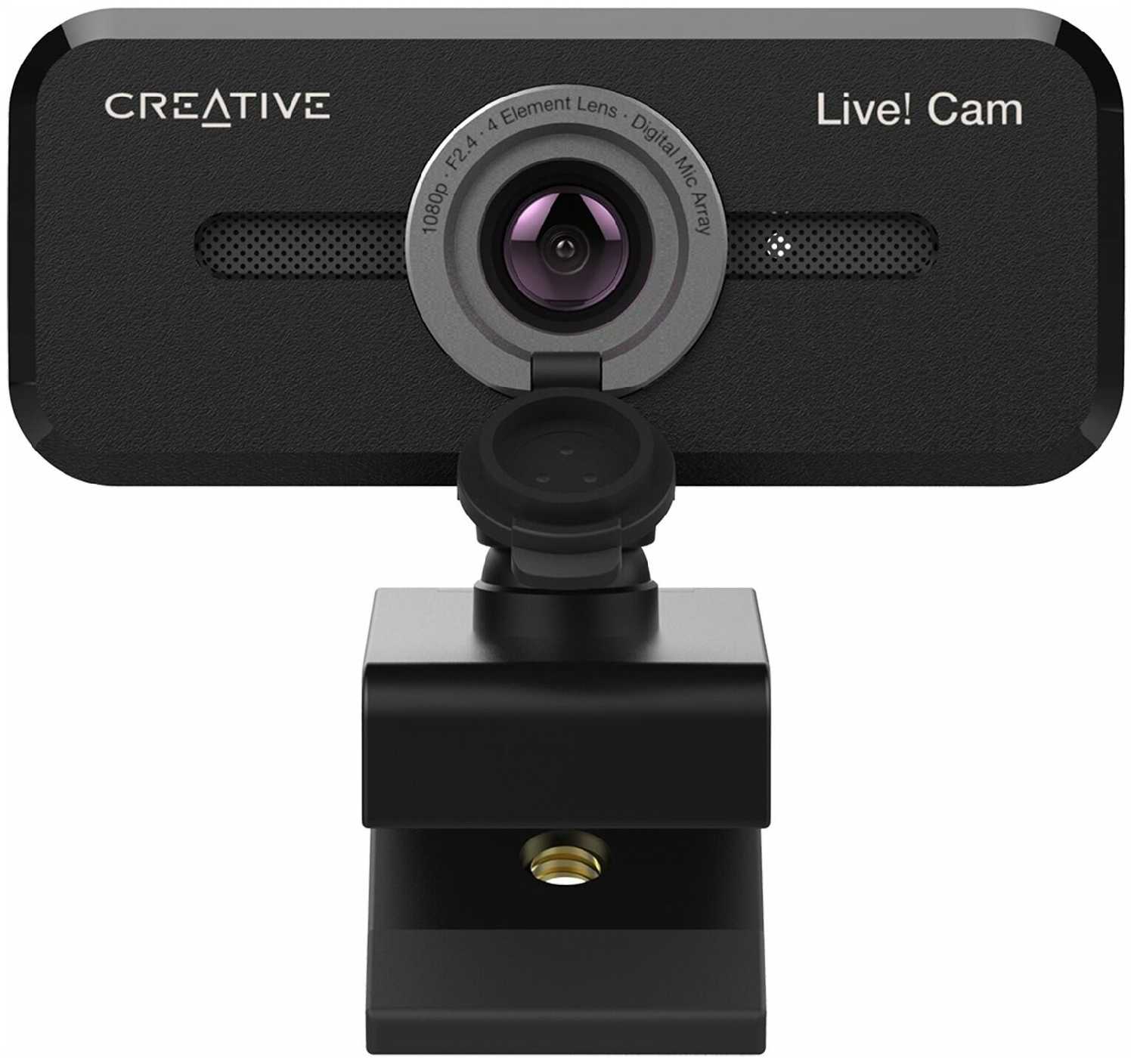 Камера Web Creative Live! Cam SYNC 1080P V2 черный 2Mpix (1920x1080) USB2.0 с микрофоном фотография 1