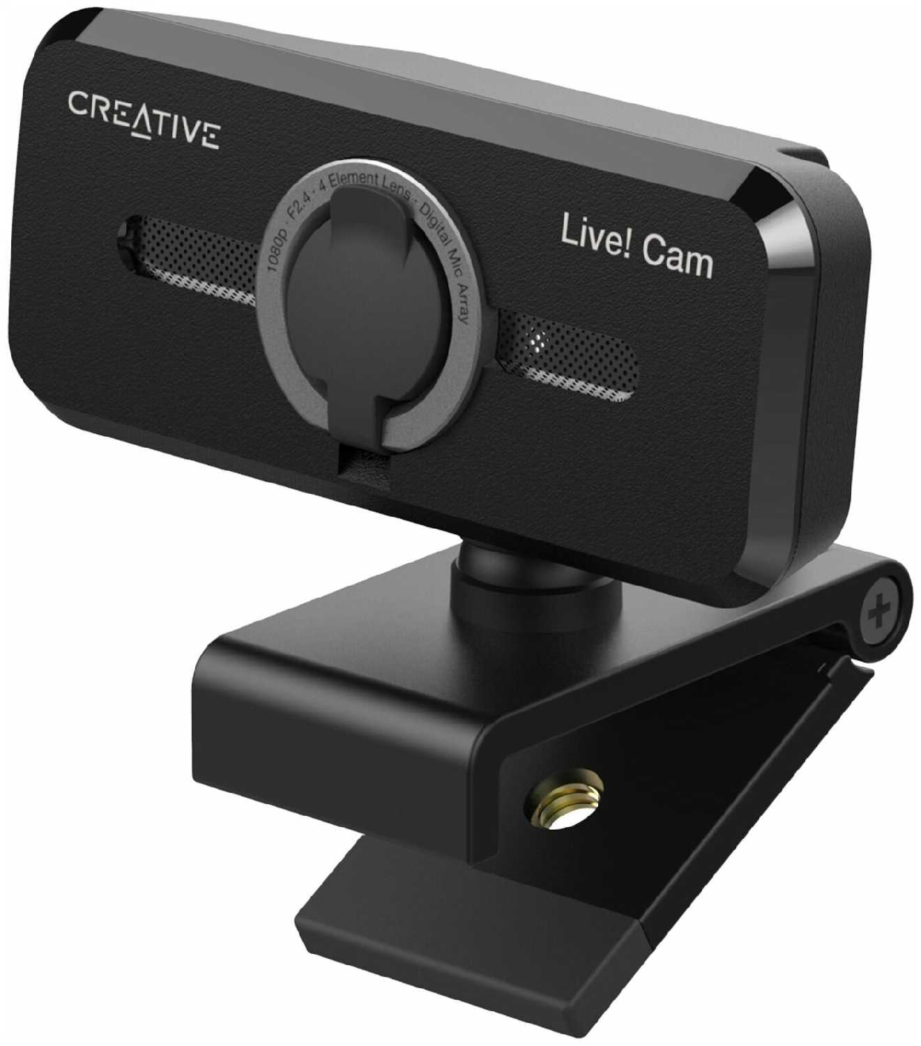 Камера Web Creative Live! Cam SYNC 1080P V2 черный 2Mpix (1920x1080) USB2.0 с микрофоном фотография 2