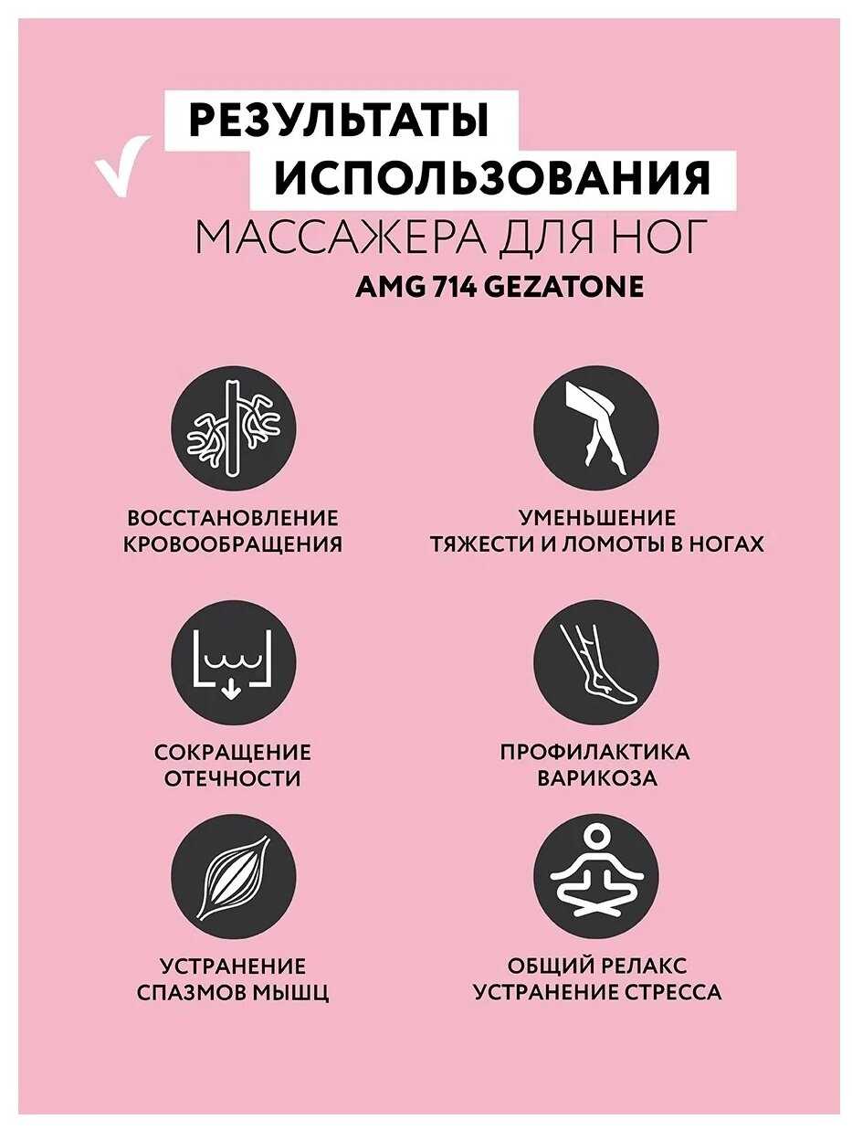 Комбинированный массажер для ног Gezatone AMG714 фотография 11