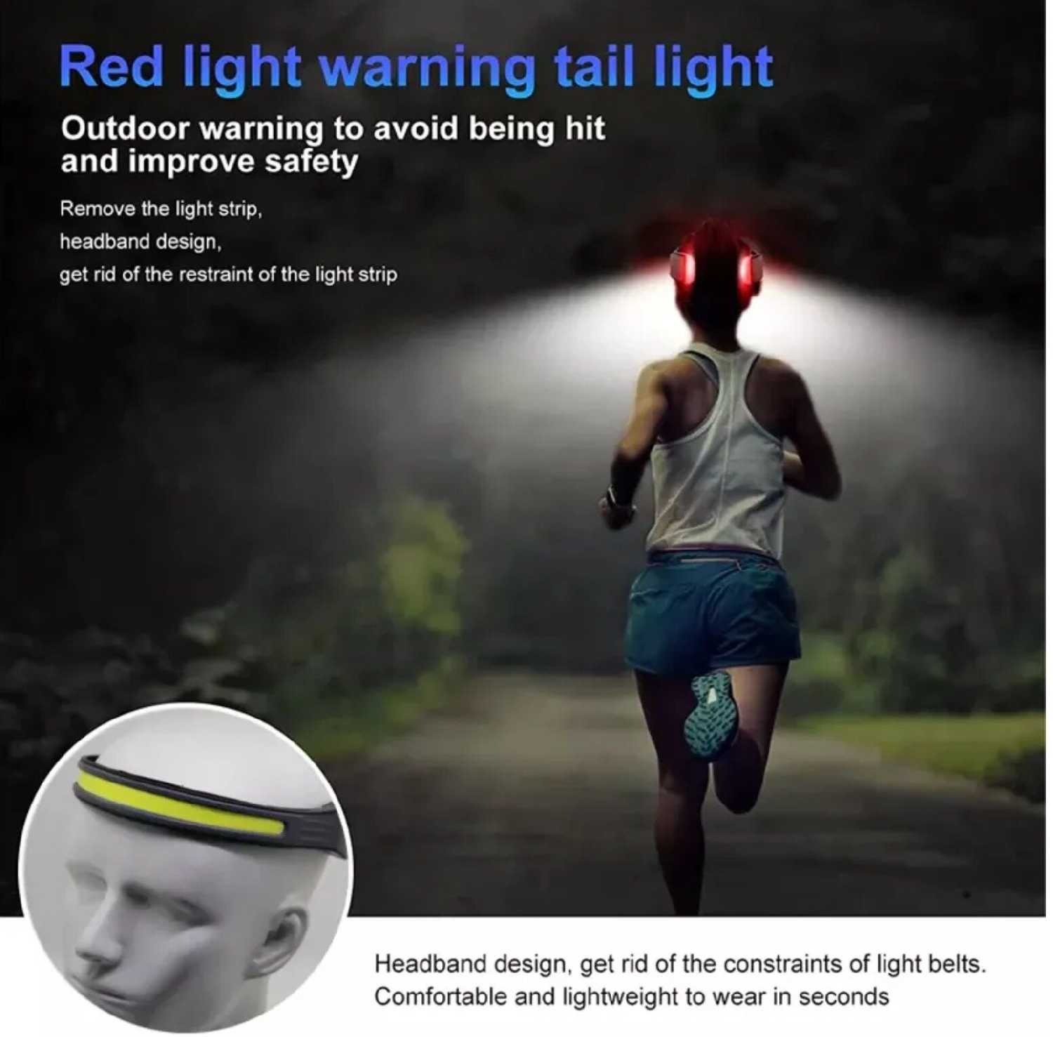 Налобный фонарь аккумуляторный светодиодный мощный фотография 4