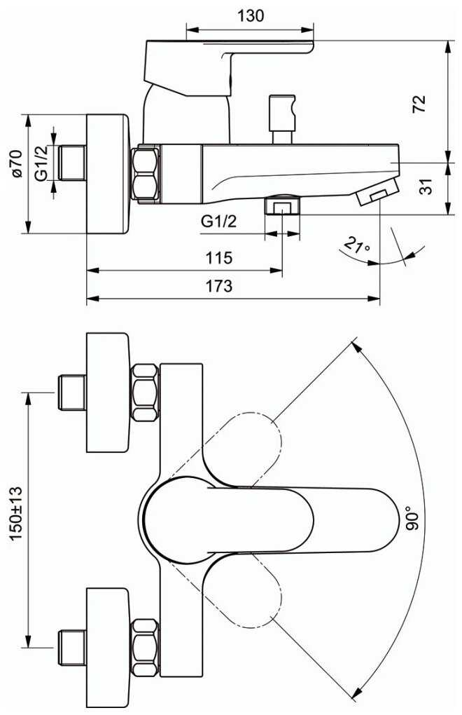 Смеситель Ideal Standard B0718AA фотография 4