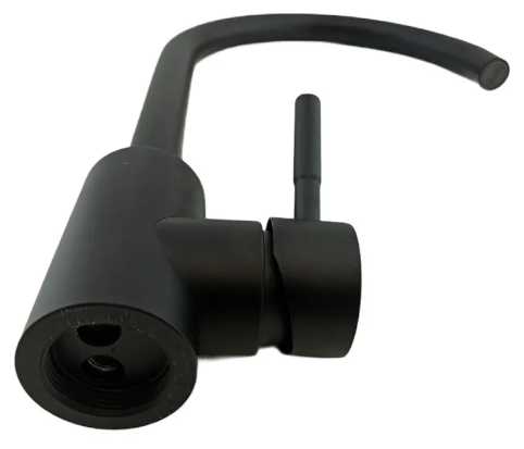 Кухонный смеситель с боковой ручкой T40313ВК-300 Черный фотография 2