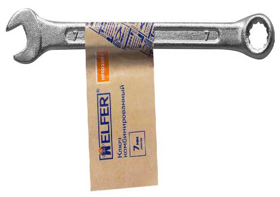 Ключ комбинированный Helfer HF002001, 7 мм фотография 4