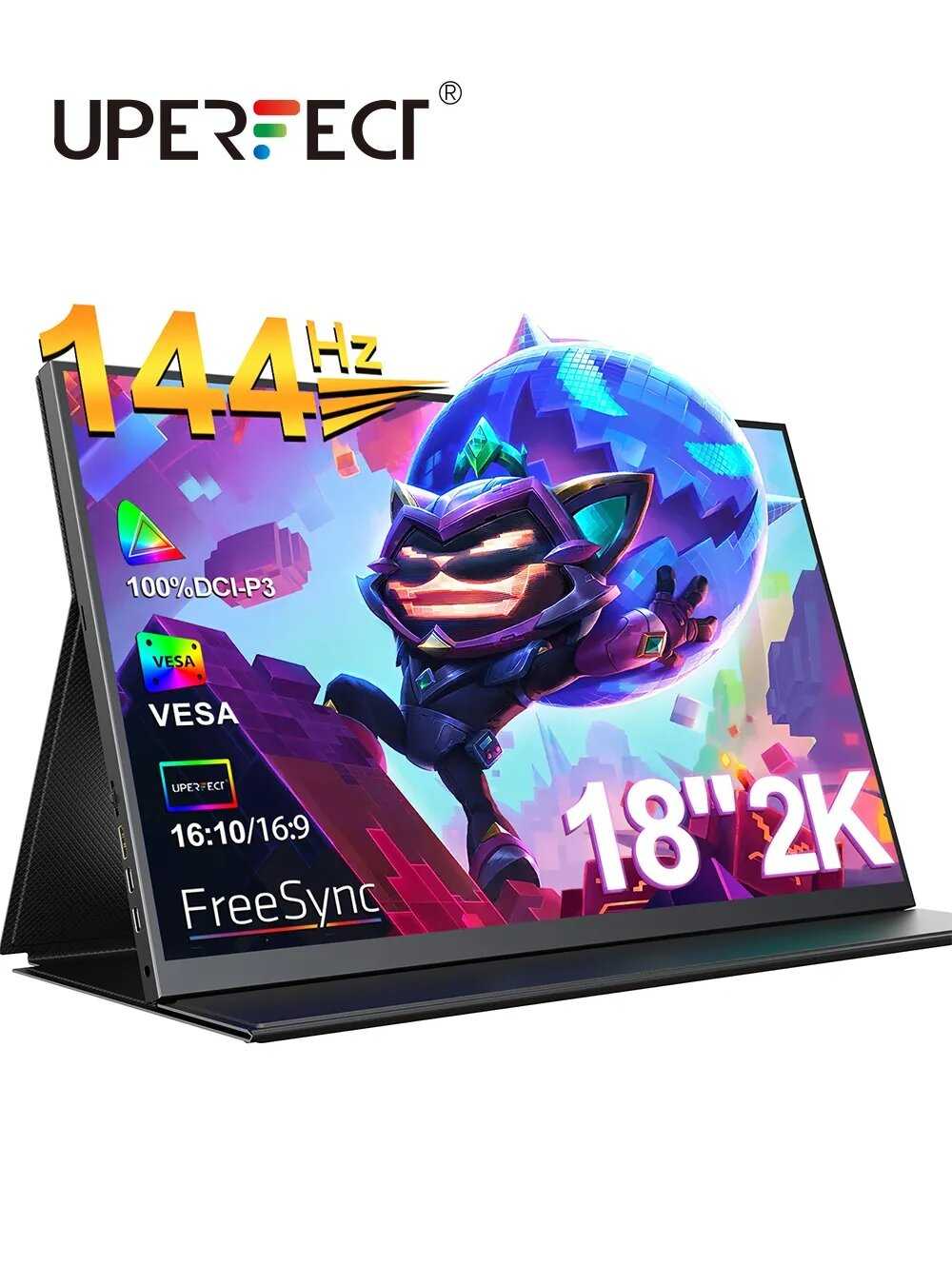 Портативный игровой монитор UPERFECT (2560x1600, 144 Гц, IPS)