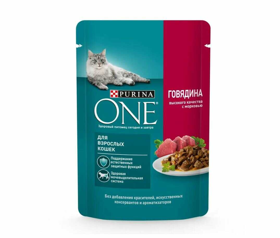 Корм для кошек Purina ONE говядина, с морковью фотография 15
