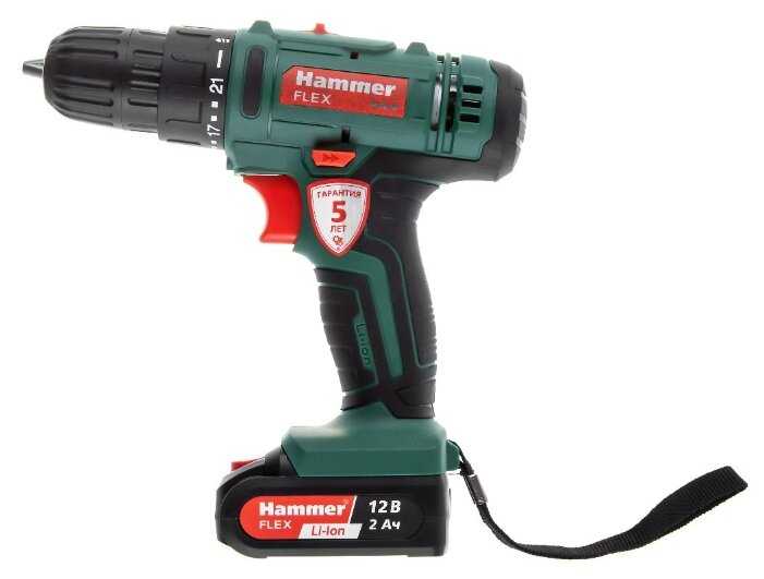 Аккумуляторная дрель-шуруповерт Hammer ACD12BS 680-327 фотография 1