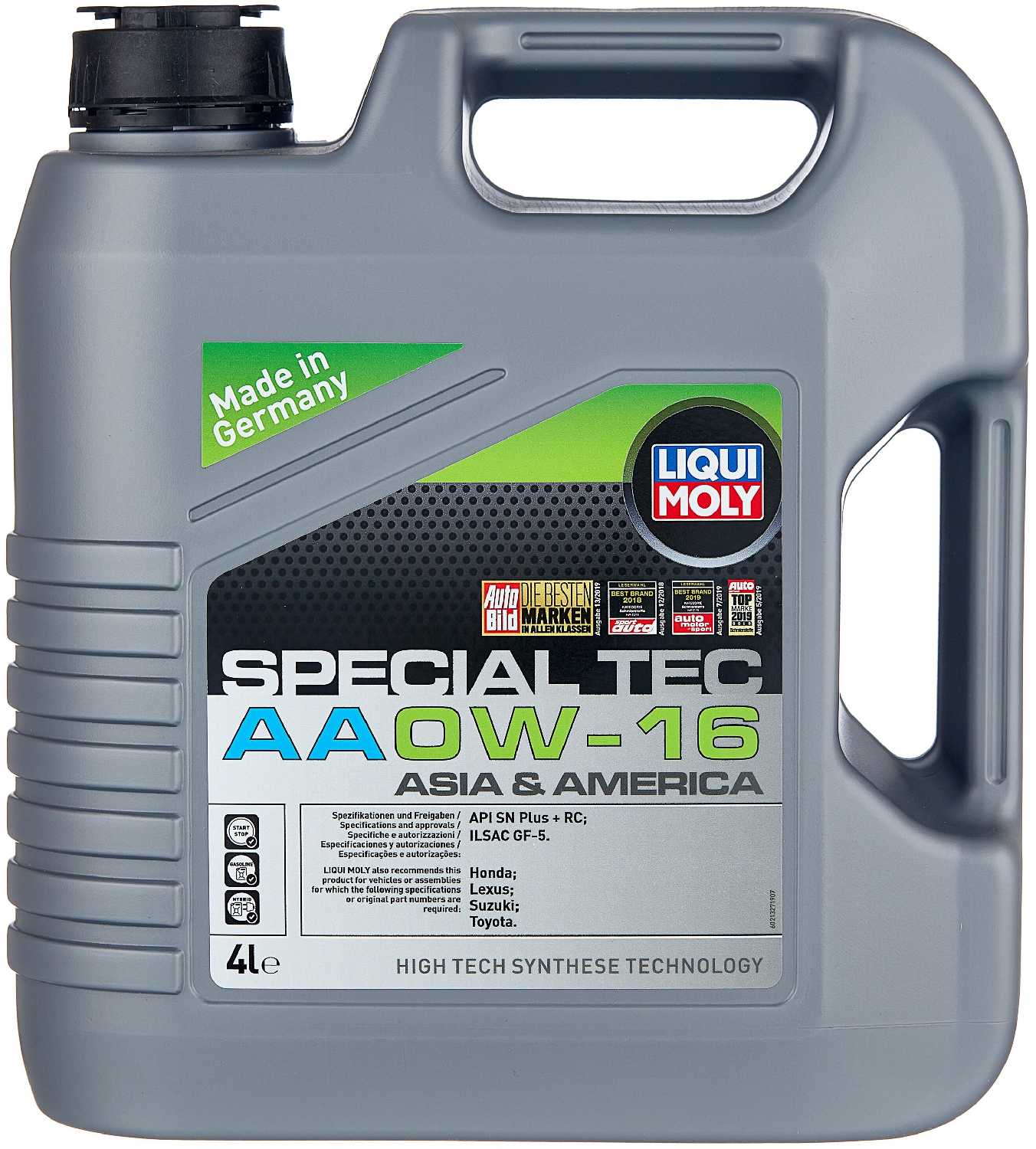 HC-синтетическое моторное масло LIQUI MOLY Special Tec AA 0W-16