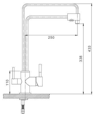 Смеситель для кухни (мойки) Gappo G4398-5, рычажный фотография 1