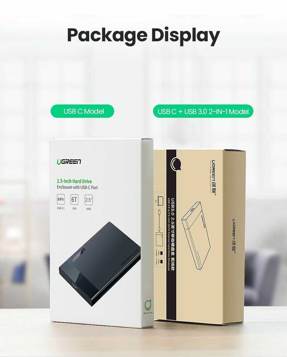 Корпус UGREEN Корпус для жесткого диска UGREEN (US221) фотография 16