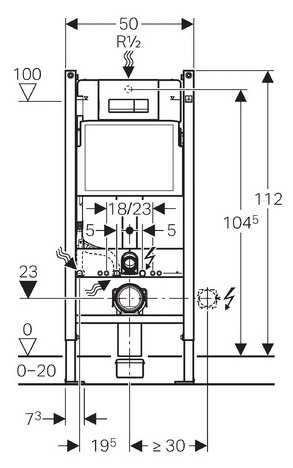 Рамная инсталляция GEBERIT Duofix 458.125.11.1 UP100 фотография 1