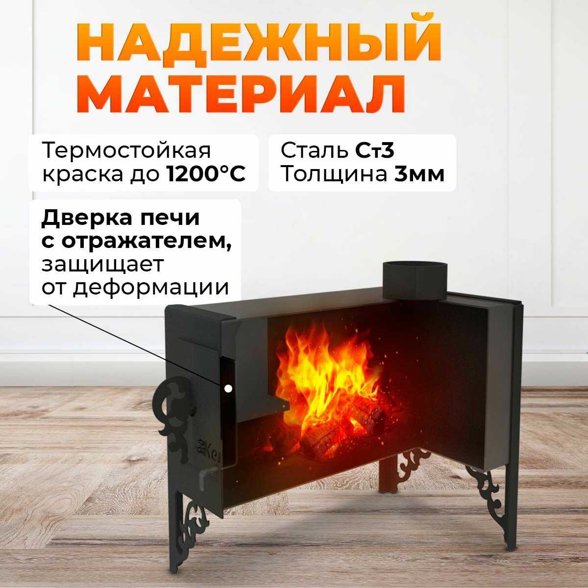 Отопительная печь Kennet Кантри 20 м3 фотография 2