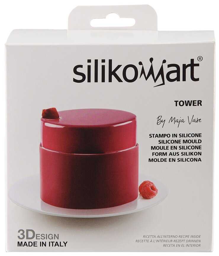 Форма для приготовления пирожного Tower, ø12 смх10 см, силиконовая, Silikomart, 20.421.13.0065 фотография 5