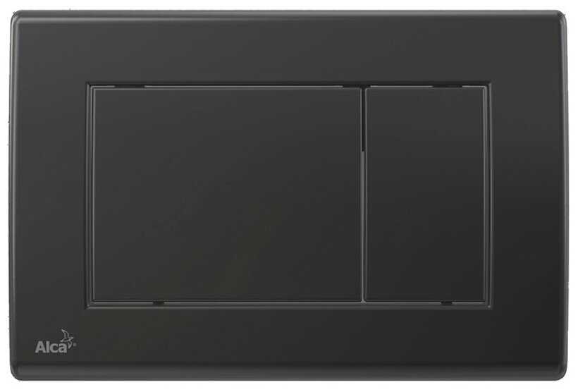 AlcaPlast M278 Кнопка смыва, черная матовая фотография 4