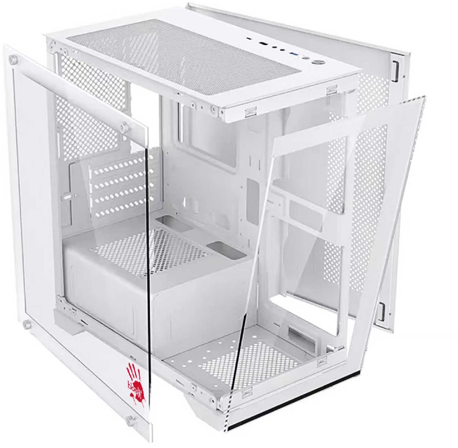 Корпус BLOODY BD-CC103F [Mini-Tower, mATX, без БП] [bd-cc103f-wh] фотография 8
