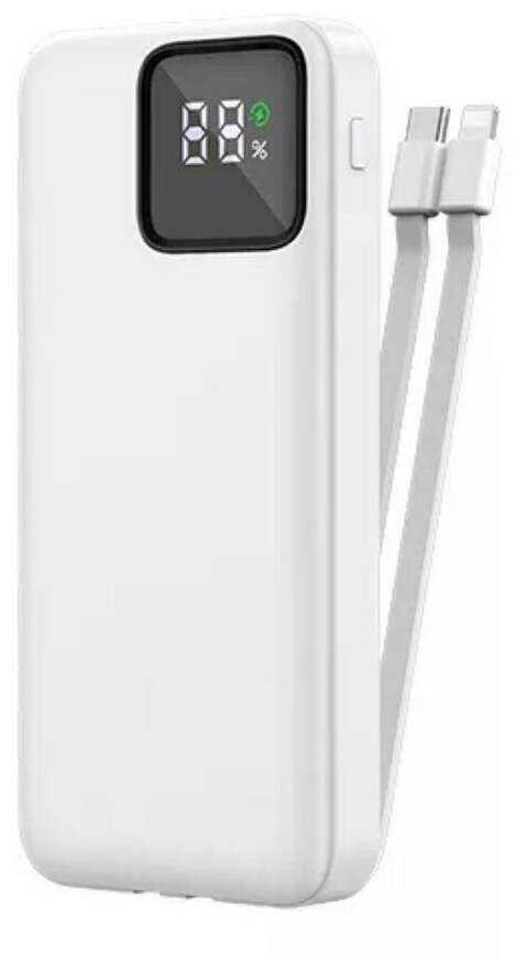 Внешний аккумулятор WiWU JC-18 LED Display Built-in Cable Power Bank (10000 мАч 22.5W) фотография 3