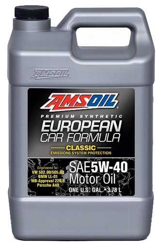 Синтетическое моторное масло AMSOIL European Car Formula Classic ESP Synthetic Motor Oil 5W-40 фотография 1