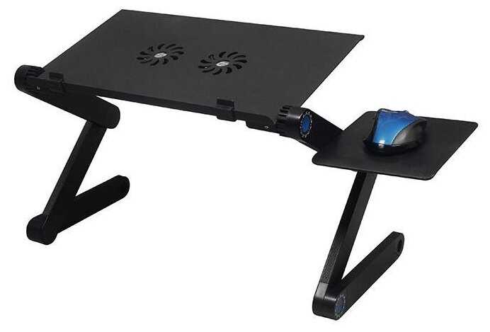 Стол для ноутбука с охлаждением с подставкой для мышки Laptop table T8 фотография 2