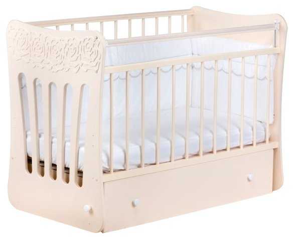Кроватка Островок уюта Розали, классическая, поперечный маятник фотография 2