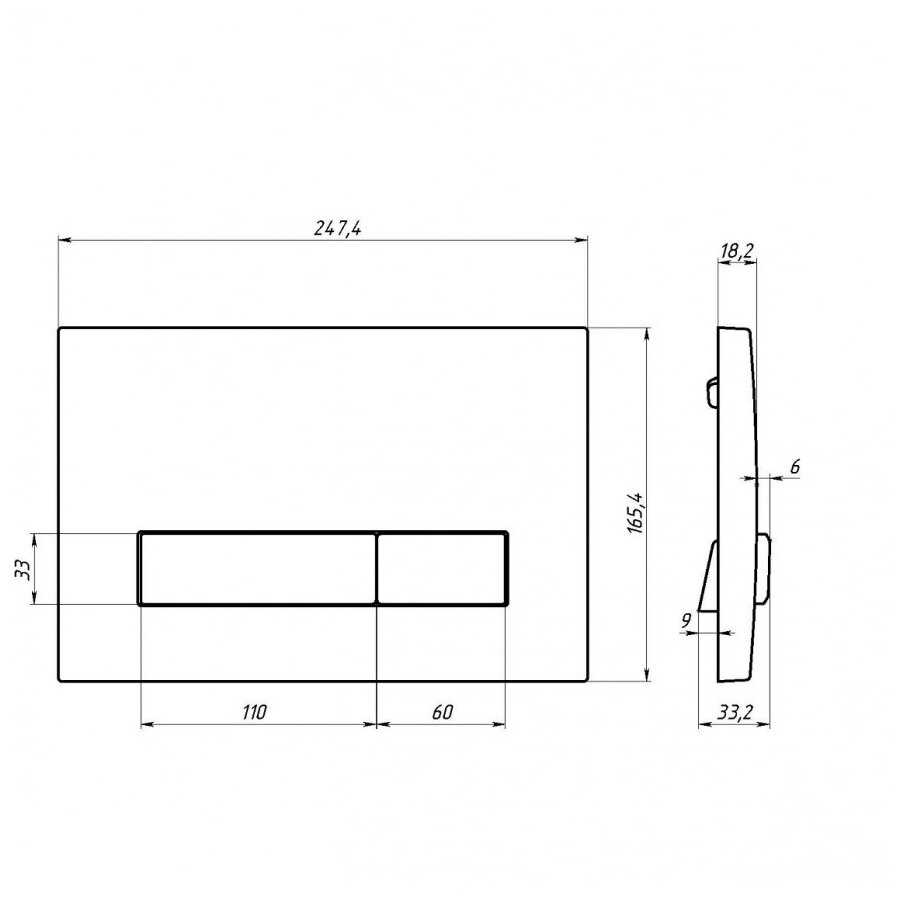 Унитаз с инсталляцией подвесной Azario Teramo AZ053ERMB с горизонтальным выпуском фотография 10