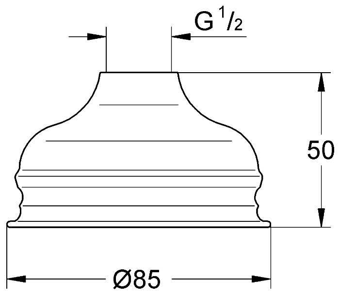 Лейка верхнего душа Grohe Relexa 28404000, хром фотография 1