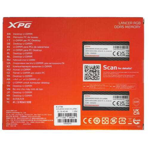 Модуль памяти ADATA XPG Lancer RGB (AX5U6000C3032G-DCLARBK) фотография 2