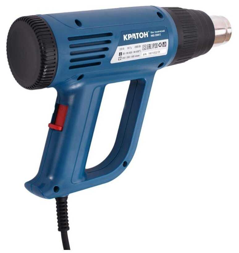 Строительный фен Кратон HAG-2000 (Е Case) фотография 1