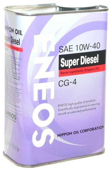 Полусинтетическое моторное масло ENEOS Super Diesel CG-4 10W-40
