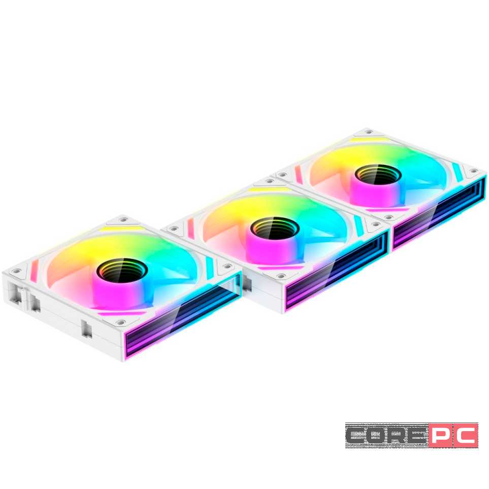 Вентилятор для корпуса XASTRA FS120W ARGB White (3шт.) (FS120-3WA-SXX-GL) фотография 5