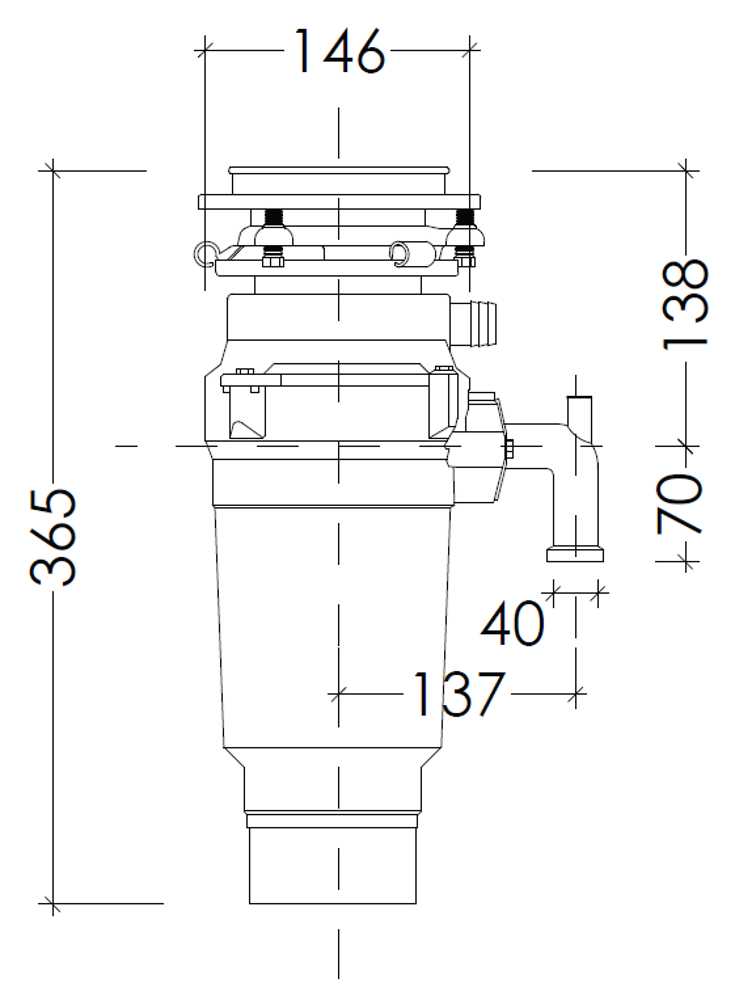 Бытовой измельчитель WASTE FIGHTER F-52 Premium Compact фотография 17