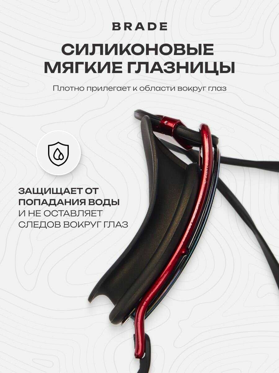Профессиональные очки для плавания BRADE TWO фотография 4