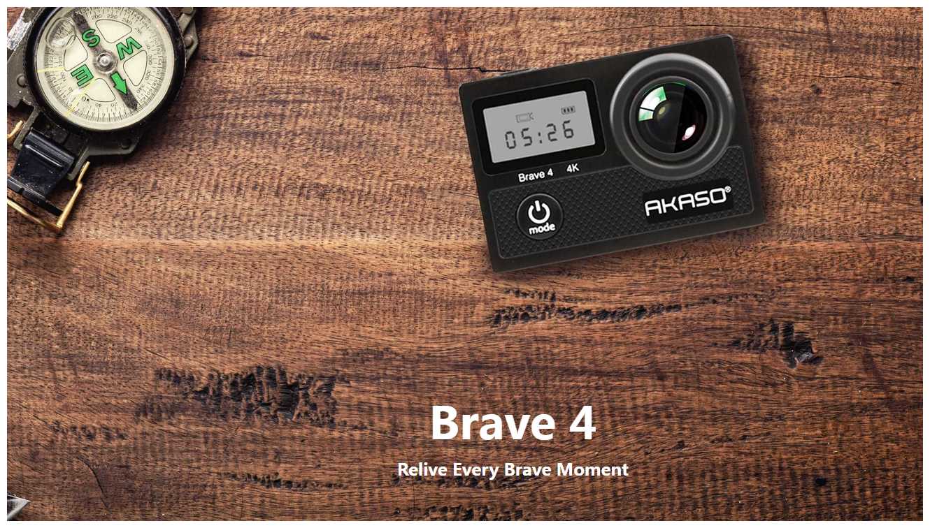 Экшн-камера AKASO Brave 4 фотография 10