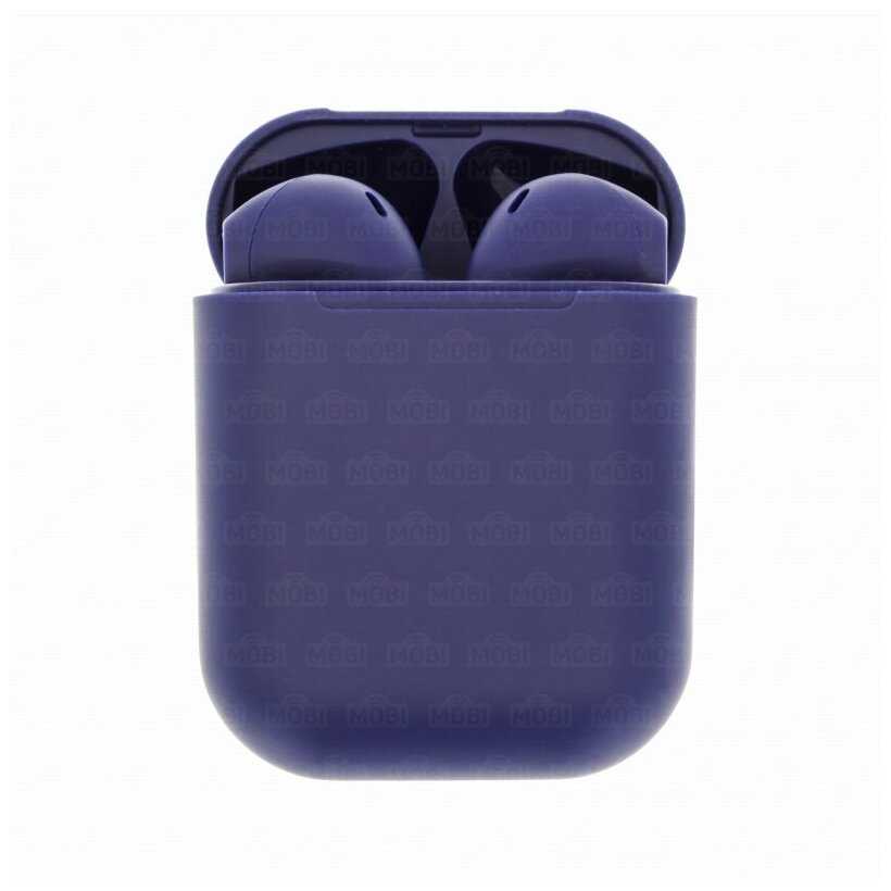 Наушники беспроводные TWS inPods 12 Macaron 5.0 (с боксом для зарядки) (Bluetooth) синий