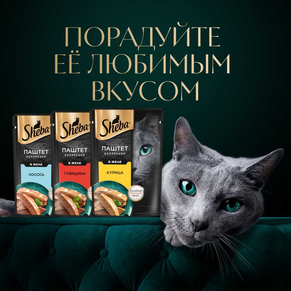 Корм для кошек Sheba Нежный паштет в желе с курицей (суфле) фотография 10