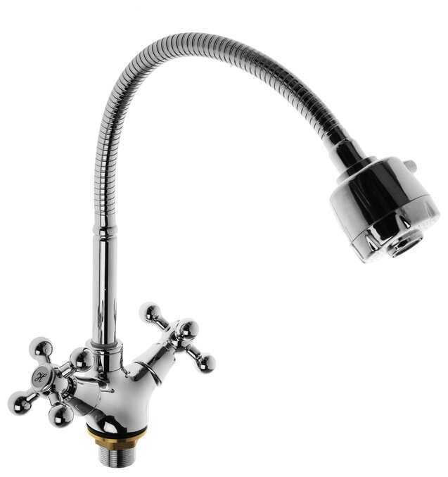 Смеситель для раковины (умывальника) Accoona H71 A4871, вентильный фотография 1