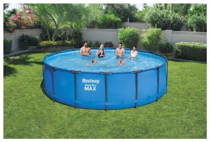 Каркасный бассейн Bestway Steel Pro Max фотография 1