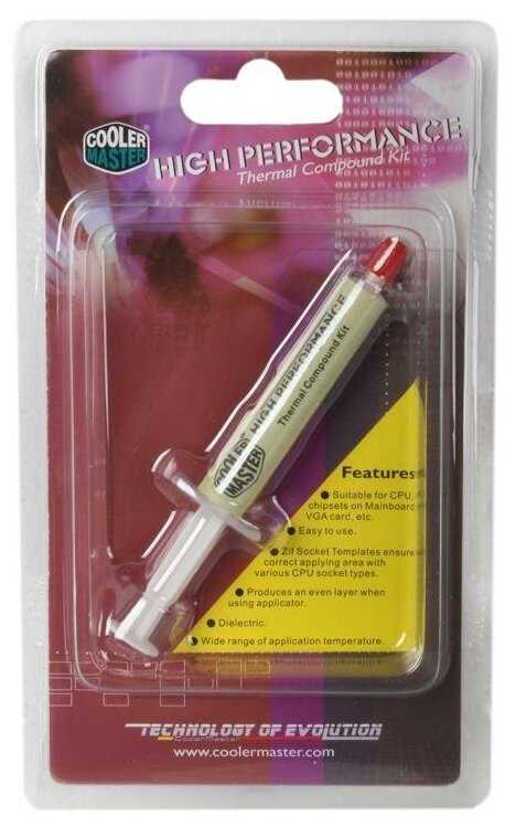 Термопаста Cooler Master High Performance Thermal Compound Kit фотография 9
