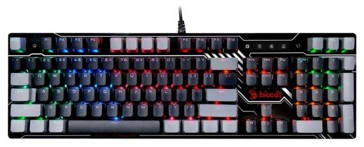 Клавиатура A4Tech Bloody B808N механическая черныйсерый USB for gamer LED фотография 14