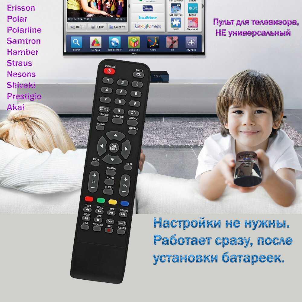 Пульт для телевизора Shivaki Пульт для телевизора (2200-ED00SHIV) фотография 11