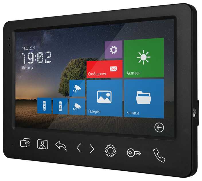 Full HD видеодомофон для дома, офиса, квартиры Novihome DARK SURFACE 7 FHD. Запись фото и видео, совместим с подъездным домофоном фотография 2