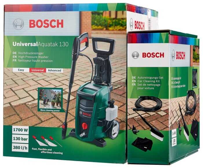 Мойка высокого давления BOSCH UniversalAquatak 130 + Car kit фотография 6
