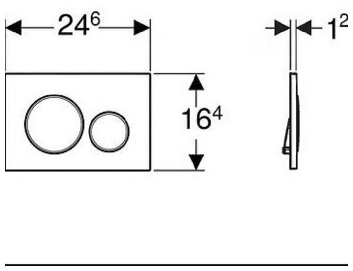 Кнопка смыва GEBERIT Sigma 01 (115.770. JQ.5) фотография 9