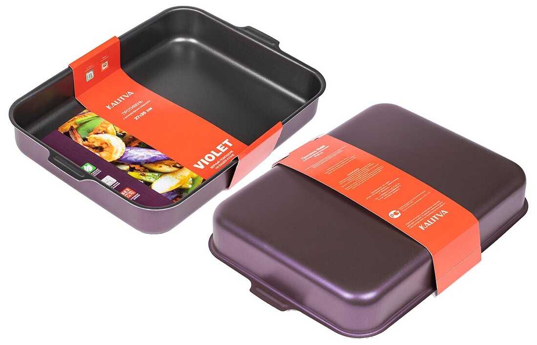 Противень Violet 27*35 см, без крышки, 2 ручки